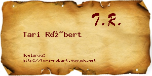 Tari Róbert névjegykártya