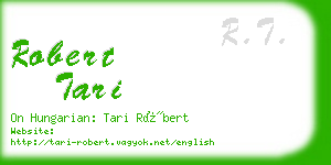 robert tari business card